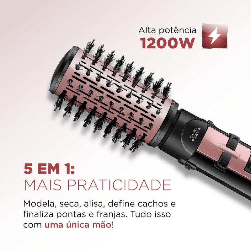 Escova Rotativa Black Rose Line Mondial ER-10