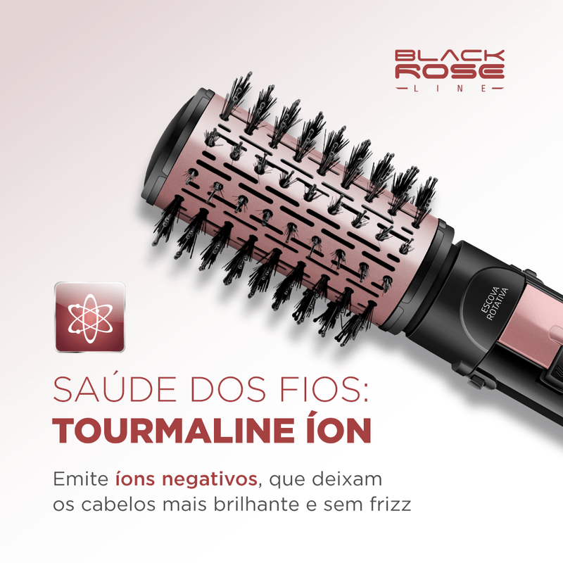 Escova Rotativa Black Rose Line Mondial ER-10