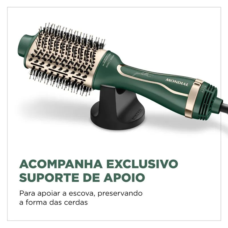 Escova Secadora By Juliette Mondial Verde Oliva 1200W Bivolt - ES-JU-02