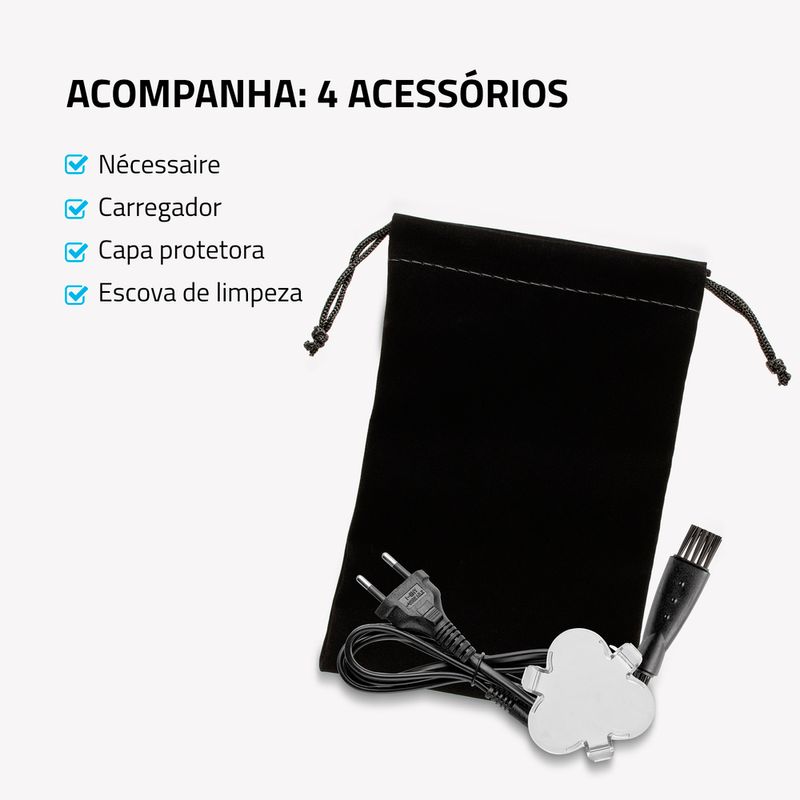 Barbeador Elétrico Power Shave Mondial Bivolt BE-02