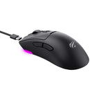 HAVIT MOUSE GAMER TRI-MODE MS966SE BLACK, SEM FIO E COM FIO, USB, BLUETOOTH, WIRELESS, 2.4GHz, RGB