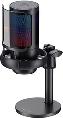 MICROFONE STREAM HAVIT RGB COM BRAÇO ARTICULADO GK50 PRO