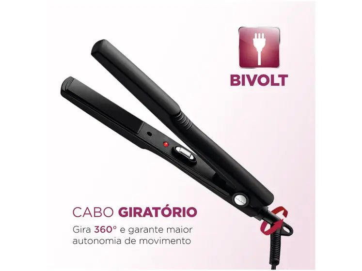 Chapinha/Prancha de Cabelo Mondial Tourmaline Ceramic P-15