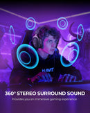 HAVIT HEADPHONE FONE DE OUVIDO H2002d, GAMER, COM MICROFONE, FALANTE 53mm