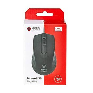 MOUSE KROSS USB KE-M108 PRETO
