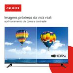 Smart TV Aiwa 32", Android, HD, Borda Ultrafina, AWS-TV-32-BL-02-A Preto