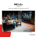Smart TV Aiwa 32", Android, HD, Borda Ultrafina, AWS-TV-32-BL-02-A Preto