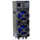 Caixa de Som Amplificada Amvox ACA 1101 Black Duplo 8, 1100W, Bluetooth, USB, Bivolt Preta